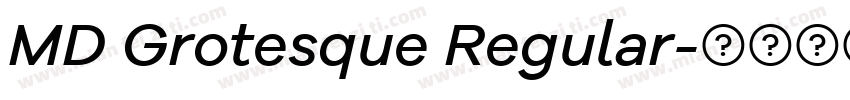 MD Grotesque Regular字体转换